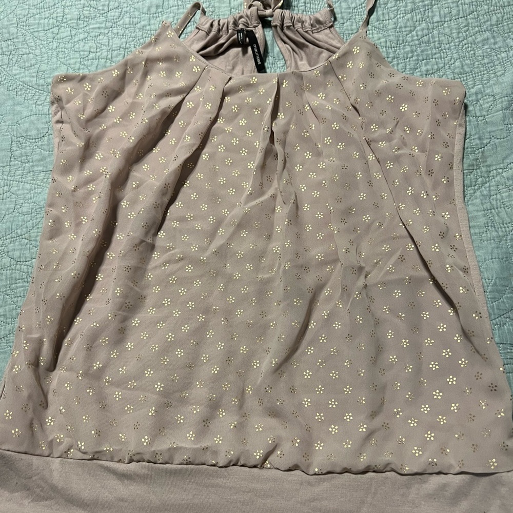Maurices Halter Style Top - Taupe Color - Size L